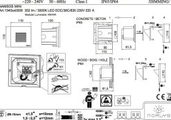 Norlys Lightup-Pris|Utelamper - Veggskjold / Plafond<Namsos mini innfelt vegglampe