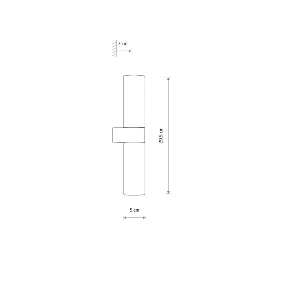 Nowodvorski Baderomsbelysning Vegg<Natalie vegglampe dobbel IP44