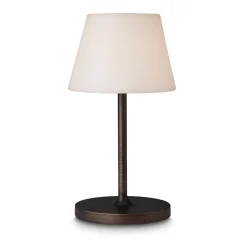 Halo Designs Oppladbare Bordlamper<New Northern bordlampe oppladbar utendørs IP44 2W - Hvit/Antikk kobberfarget