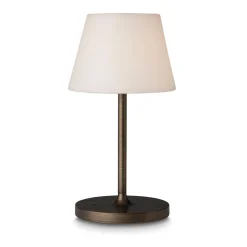 Halo Designs Oppladbare Bordlamper<New Northern bordlampe oppladbar utendørs IP44 2W - Hvit/Antikk farget