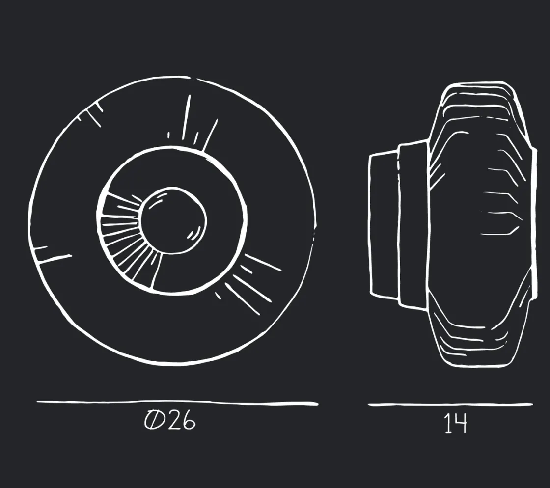 Design by Us Interiørlamper<New Wave Optic 26 Wall Lamp - Rose