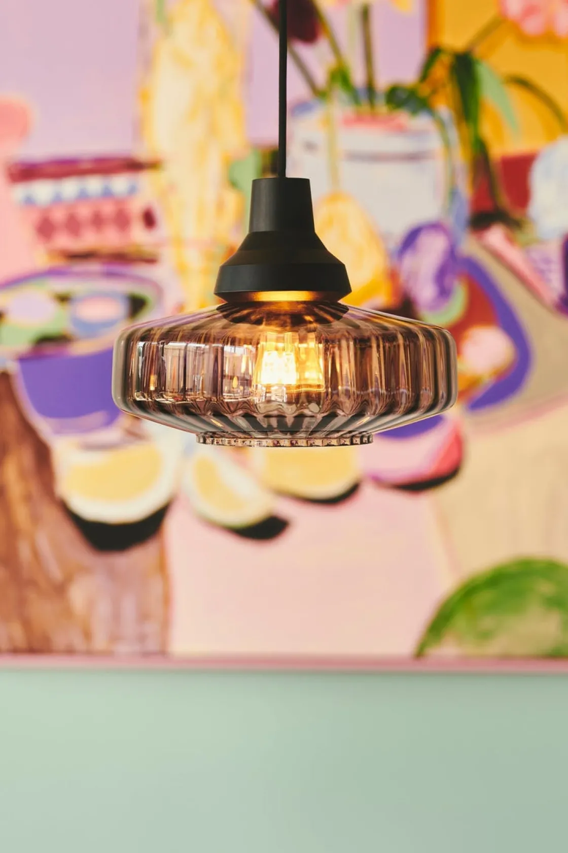 Design by Us Kjøkkenbelysning Tak|Takpendler<New Wave Optic takpendel - Smoke