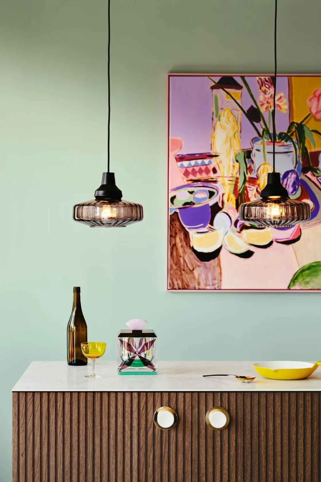 Design by Us Kjøkkenbelysning Tak|Takpendler<New Wave Optic takpendel - Smoke