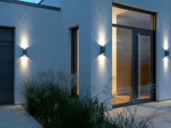 Nordlux Lightup-Pris|Utelamper Med Opp/Ned Lys<Nico Square 22 vegglampe utendørs opp/ned IP54