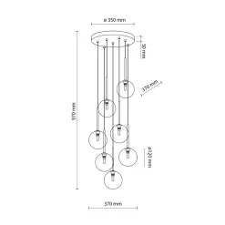 TK Lighting Kjøkkenbelysning Tak|Takpendler<Nilos takpendel 7-lys