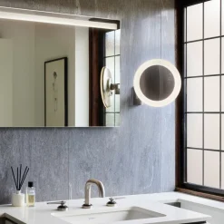 Astro Lighting Sminkespeil Med Lys<Nimi rundt sminkespeil med lys