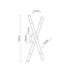 TK Lighting Kjøkkenbelysning Tak|Taklamper / Takplafonder<Noble tak/vegglampe 4-lys