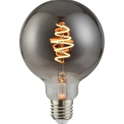 Nordlux Led-Pærer E27 Sokkel<E27 globe spiral filament 8,5W 1800K 200 mm dimbar - Smoke