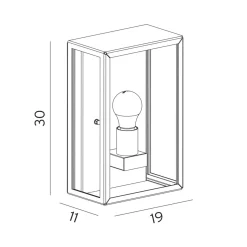 Norlys Lightup-Pris|Utelamper - Veggskjold / Plafond<Lofoten vegglampe 1940