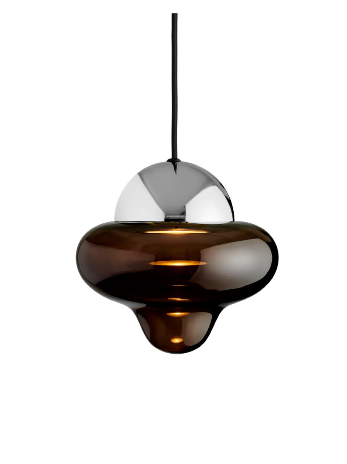 Design by Us Kjøkkenbelysning Tak|Takpendler<Nutty taklampe - Brun/Sølv