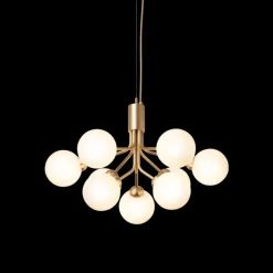 Nuura Baderomsbelysning Tak|Kjøkkenbelysning Tak<Apiales 9 messing/opal