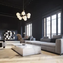 Nuura Baderomsbelysning Tak|Kjøkkenbelysning Tak<Apiales 9 messing/opal