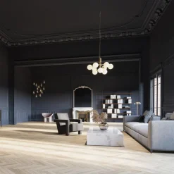 Nuura Baderomsbelysning Tak|Kjøkkenbelysning Tak<Apiales 9 messing/opal