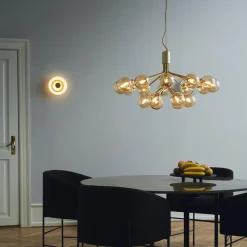 Nuura Kjøkkenbelysning Tak|Lysekroner<Apiales 18 /optic gold glass