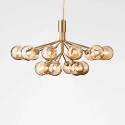 Nuura Kjøkkenbelysning Tak|Lysekroner<Apiales 18 /optic gold glass