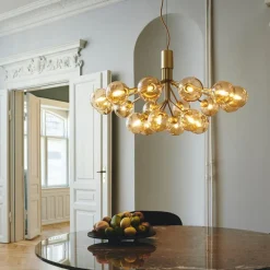 Nuura Kjøkkenbelysning Tak|Lysekroner<Apiales 18 /optic gold glass