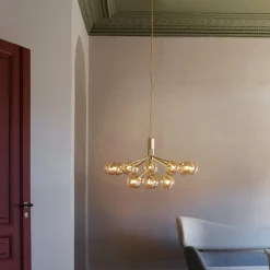 Nuura Kjøkkenbelysning Tak|Lysekroner<Apiales 18 /optic gold glass