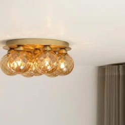 Nuura Kjøkkenbelysning Tak|Taklamper / Takplafonder<Apiales 7 plafond - børstet / optikk gull