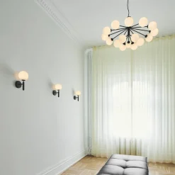 Nuura Kjøkkenbelysning Tak|Lysekroner<Apiales 18 satin svart/opal