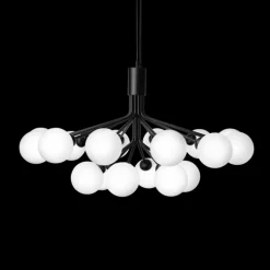 Nuura Kjøkkenbelysning Tak|Lysekroner<Apiales 18 satin svart/opal