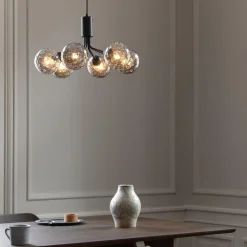 Nuura Kjøkkenbelysning Tak|Baderomsbelysning Tak<Apiales 6 taklampe - satin - optic røyk glass