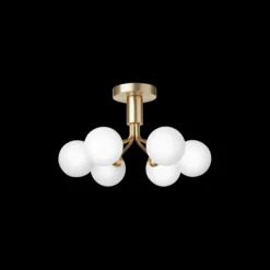 Nuura Kjøkkenbelysning Tak|Baderomsbelysning Tak<Apiales 6 taklampe børstet / opal glass