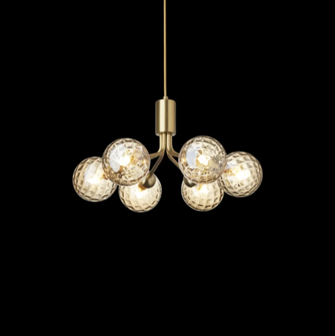 Nuura Baderomsbelysning Tak|Kjøkkenbelysning Tak<Apiales 6 taklampe / optic gold