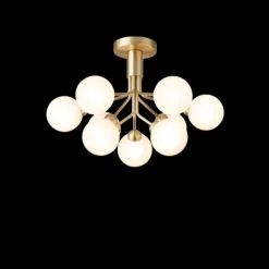 Nuura Kjøkkenbelysning Tak|Taklamper / Takplafonder<Apiales 9 taklampe messing/opal