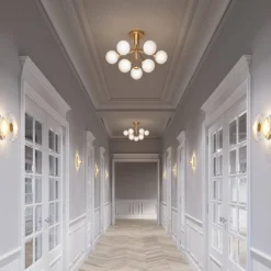 Nuura Kjøkkenbelysning Tak|Taklamper / Takplafonder<Apiales 9 taklampe messing/opal