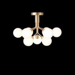 Nuura Kjøkkenbelysning Tak|Taklamper / Takplafonder<Apiales 9 taklampe messing/opal