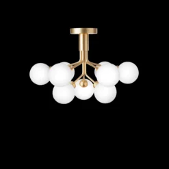 Nuura Kjøkkenbelysning Tak|Taklamper / Takplafonder<Apiales 9 taklampe messing/opal