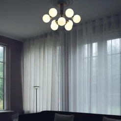 Nuura Kjøkkenbelysning Tak|Taklamper / Takplafonder<Apiales 9 taklampe messing/opal