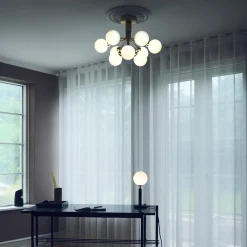 Nuura Kjøkkenbelysning Tak|Taklamper / Takplafonder<Apiales 9 taklampe messing/opal