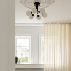 Nuura Kjøkkenbelysning Tak|Baderomsbelysning Tak<Apiales 6 taklampe satengsort / glass