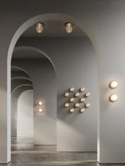 Nuura Baderomsbelysning Tak|Interiørlamper<Liila 1 vegglampe/taklampe - medium - light silver / optikk