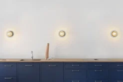 Nuura Baderomsbelysning Tak|Interiørlamper<Liila 1 vegglampe/taklampe - medium - nordic gold / optikk