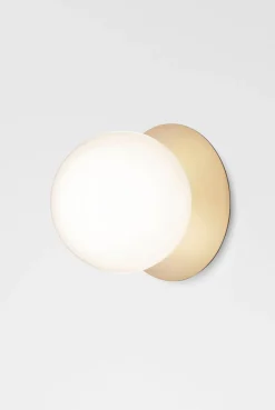 Nuura Baderomsbelysning Tak|Interiørlamper<Liila 1 vegglampe/taklampe - small - nordic gold / opal