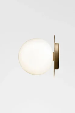 Nuura Baderomsbelysning Tak|Interiørlamper<Liila 1 vegglampe/taklampe - small - nordic gold / opal