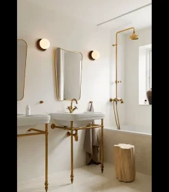 Nuura Baderomsbelysning Tak|Interiørlamper<Liila 1 vegglampe/taklampe - medium - bronse/opal