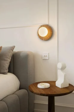 Nuura Baderomsbelysning Tak|Interiørlamper<Liila Muuse vegglampe/taklampe - small - nordic gold / opal