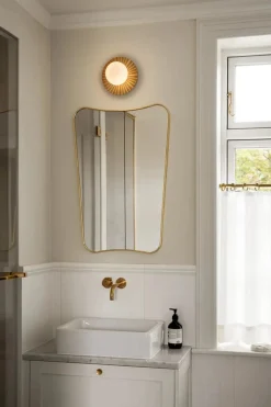 Nuura Baderomsbelysning Tak|Interiørlamper<Liila Muuse vegglampe/taklampe - small - nordic gold / opal