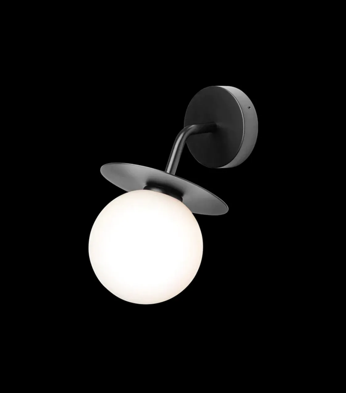 Nuura Utelamper - Klassiske Vegglamper|Baderomsbelysning Tak<Liila utendørslampe - svart/opal