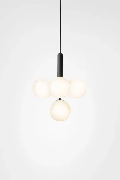 Nuura Baderomsbelysning Tak|Kjøkkenbelysning Tak<Miira 4 svart/opal