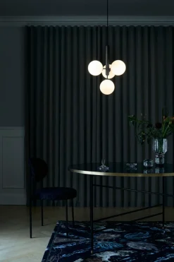 Nuura Baderomsbelysning Tak|Kjøkkenbelysning Tak<Miira 4 svart/opal