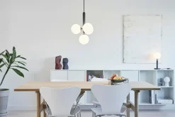 Nuura Baderomsbelysning Tak|Kjøkkenbelysning Tak<Miira 4 svart/opal