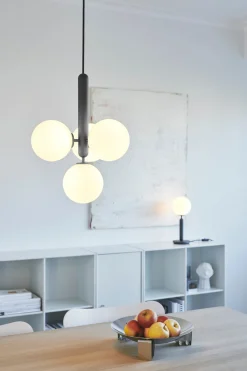 Nuura Baderomsbelysning Tak|Kjøkkenbelysning Tak<Miira 4 svart/opal