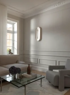 Nuura Baderomsbelysning Tak|Interiørlamper<Sasi Large vegglampe - Sølv