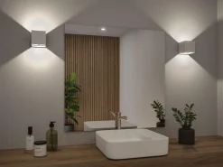 Paulmann Utelamper Med Opp/Ned Lys|Baderomsbelysning Vegg<Nyara oppladbar vegglampe opp/ned lys med sensor