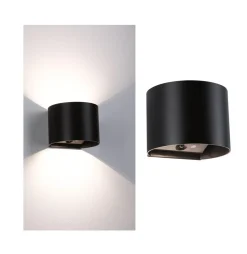 Paulmann Utelamper Med Opp/Ned Lys|Baderomsbelysning Vegg<Nyara rund oppladbar vegglampe opp/ned lys med sensor