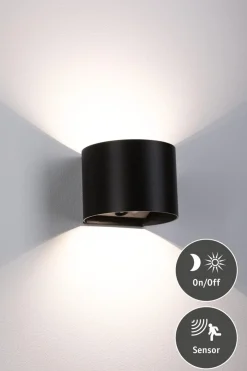 Paulmann Utelamper Med Opp/Ned Lys|Baderomsbelysning Vegg<Nyara rund oppladbar vegglampe opp/ned lys med sensor